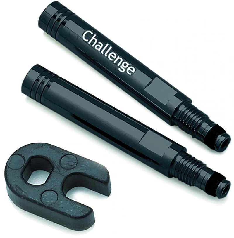 Challenge Ventilverlängerung SV 31,5 mm Schwarz - 2 Stück + Schlüssel