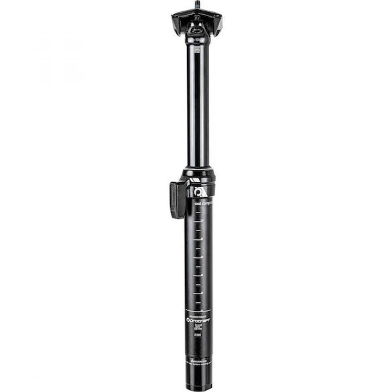 Procraft Vario-Sattelstütze D-SP.R 30,9 x 400 mm Schwarz - Absenkbar mit Remote für MTB & Trekking