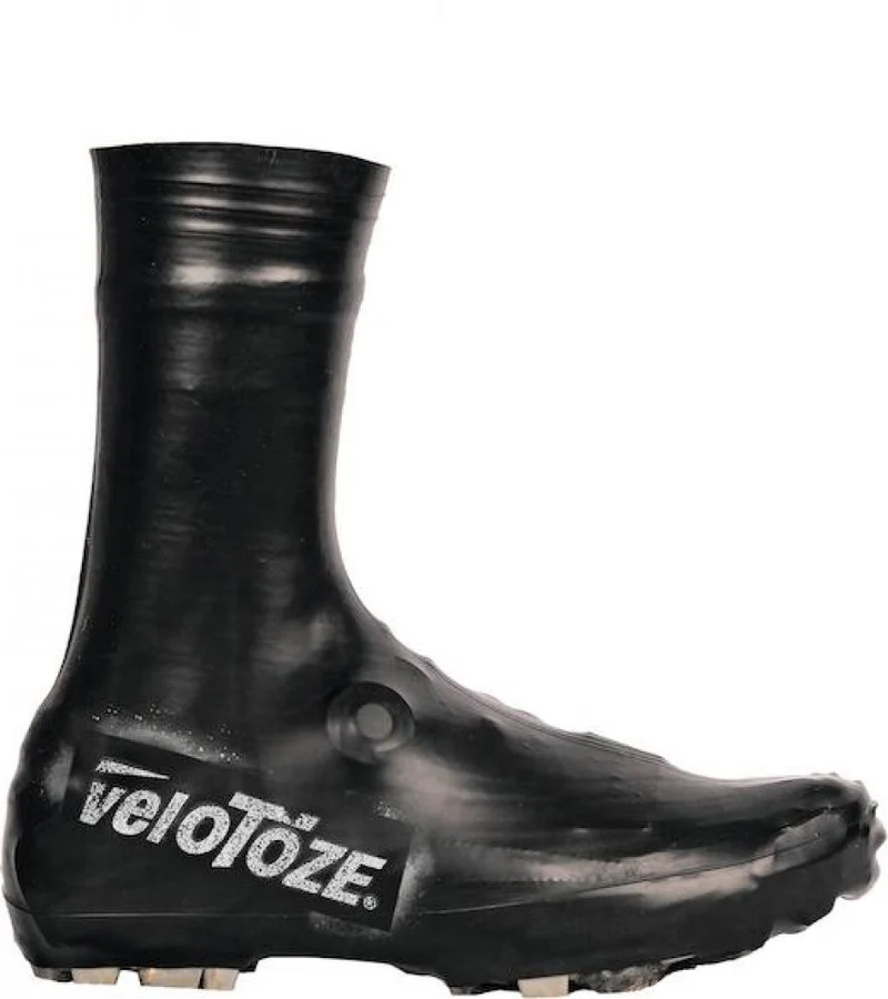 VeloToze Überschuhe Gravel/MTB lang M Schwarz - Wasserdicht & Winddicht
