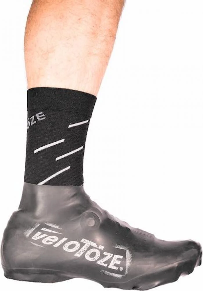 VeloToze MTB Überschuhe Kurz Schwarz (Größe M) - Wasser- und winddicht