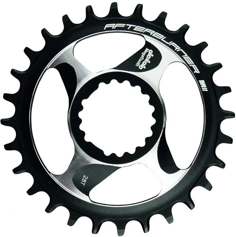 FSA Afterburner Kettenblatt MTB Direct Mount 28 T Schwarz - MegaTooth Aluminium AL7075