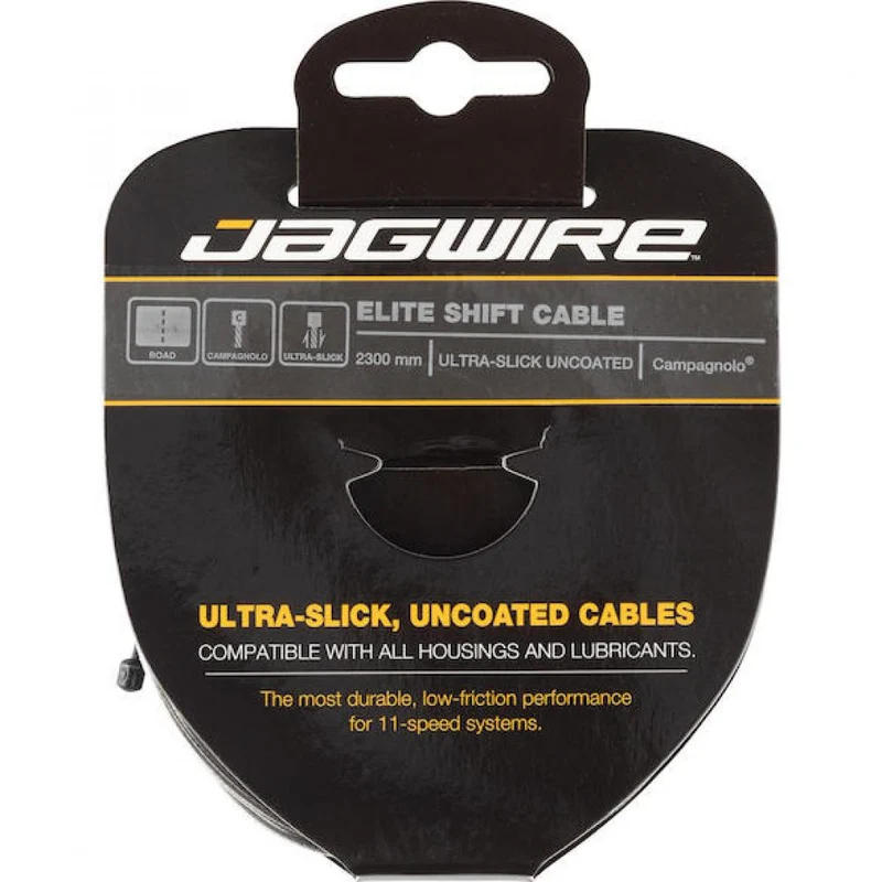 Jagwire Elite Ultra-Slick Schaltzug 1,1 × 2300 mm Silber - Hochglanzpoliert für Shimano & SRAM