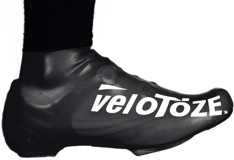 VeloToze Überschuh 2.0 kurz schwarz L/XL - wasserdichter Aero-Überschuh in neuester Version