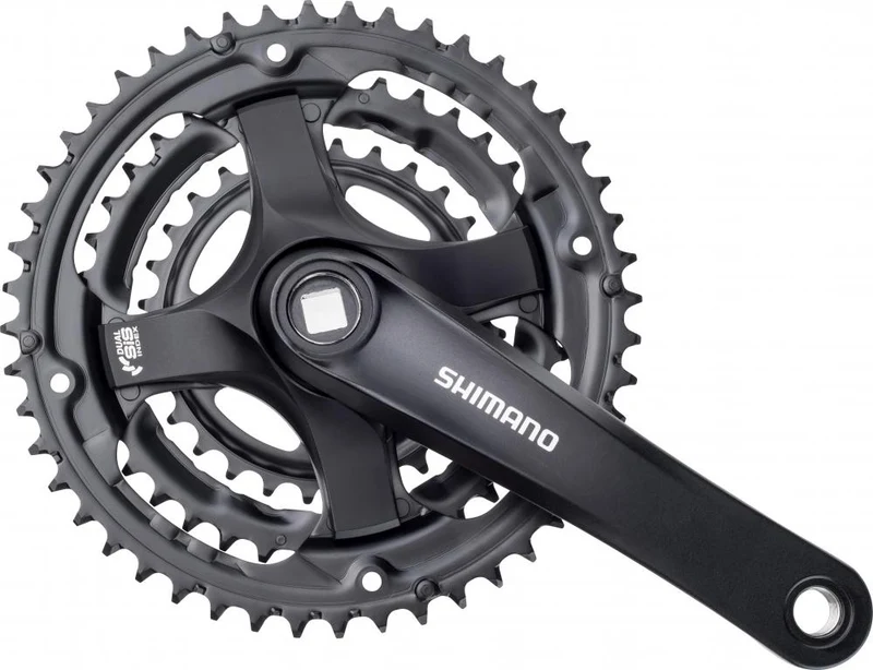 SHIMANO Kurbelgarnitur TOURNEY FC-TY501 - 6-fach, 7-fach, 8-fach, 170 mm, 48-38, 28 Zähne