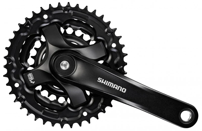 SHIMANO Kurbelgarnitur TOURNEY FC-TY501 - 6-fach, 7-fach, 8-fach, 175 mm, 42-34, 24 Zähne