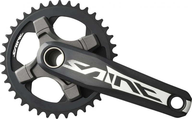 SHIMANO Kurbelgarnitur SAINT FC-M825 10-fach 175 mm ohne Kettenblatt - 10-fach, 175 mm
