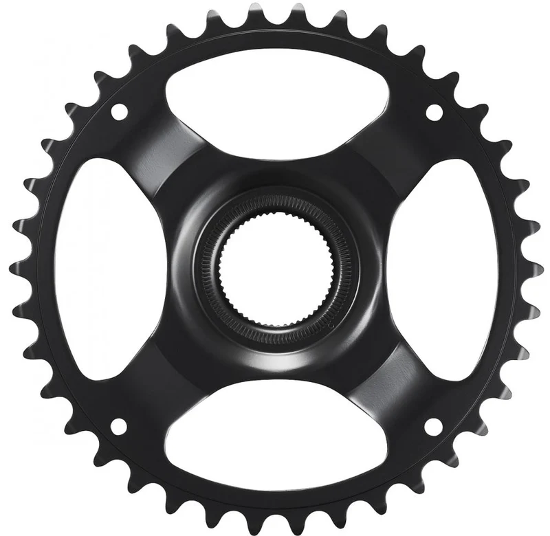 SHIMANO Kettenblatt CR-ET600 38Z ohne KSR - Effiziente Performance für E-Bike Antriebe