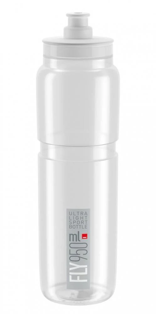 Elite Trinkflasche Fly 950 ml klar/grau