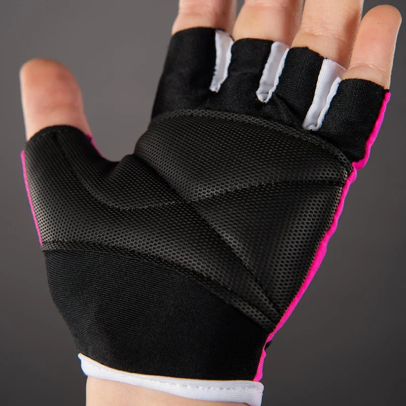 CHIBA Cool Kids - Kinder Fahrradhandschuhe XS neonpink, Griptec-Innenhand, waschbar