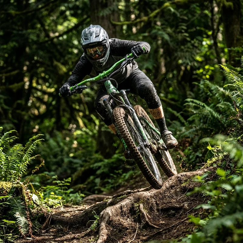 Race Face Atlas Riser Lenker, 31.8, 785x13mm, grün - kontrolliertes Handling im Downhill