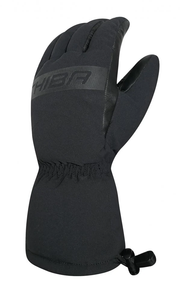 CHIBA Supersoft Finger - wasserdichter Winter-Radhandschuh mit Primaloft, Größe 10, schwarz