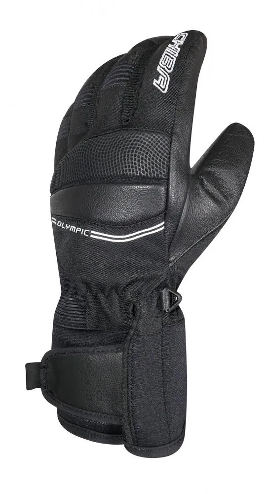 CHIBA Olympic II - wasserdichte, warme Radhandschuhe schwarz, Größe 7
