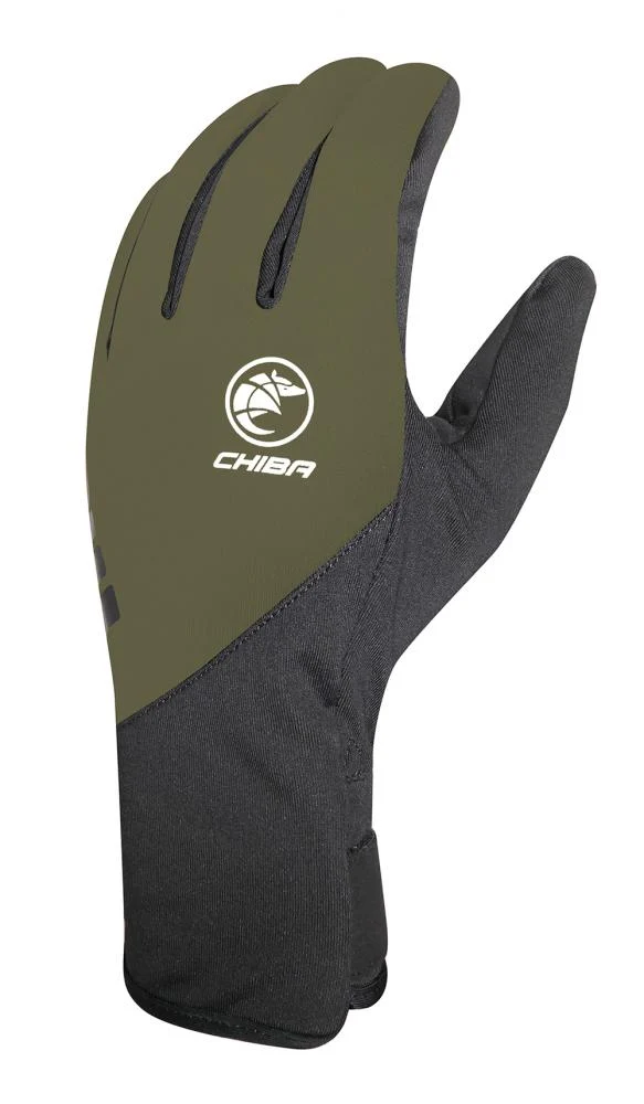 CHIBA Softshell Light - Radhandschuhe XS olive, winddicht & atmungsaktiv