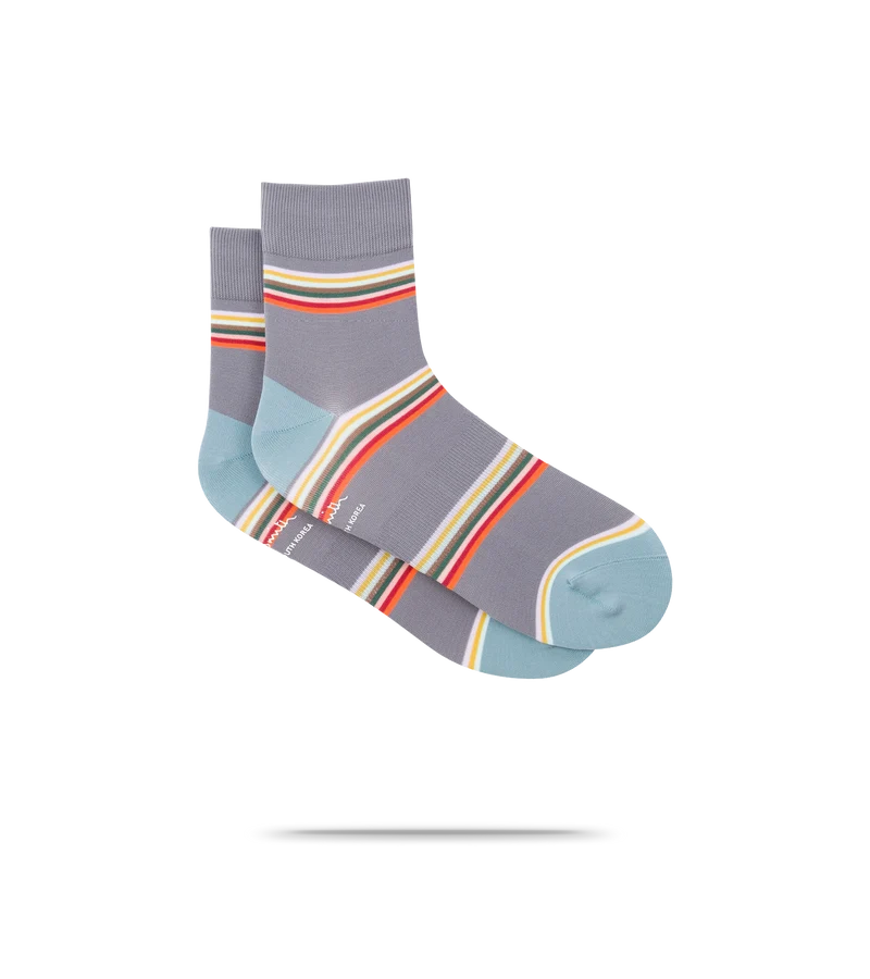 Multi Block Stripe Cycling Socks
