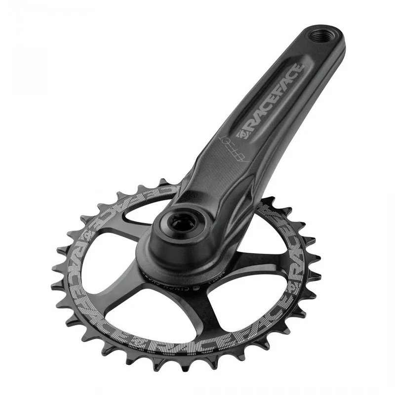 Race Face Aeffect Kurbel, 175mm, 24mm, black - robuste MTB-Kurbel für effiziente Kraftübertragung