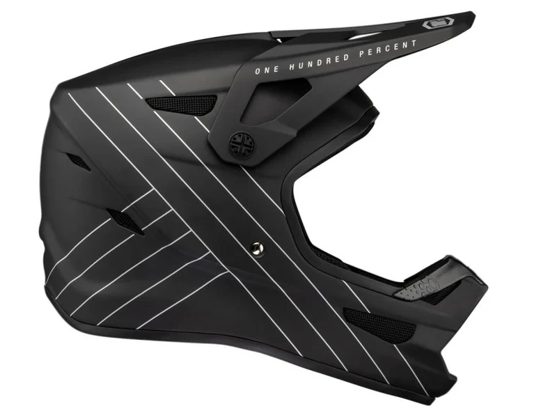 100% Status helmet XXL black - leichter Fullface-Helm mit maximalem Schutz