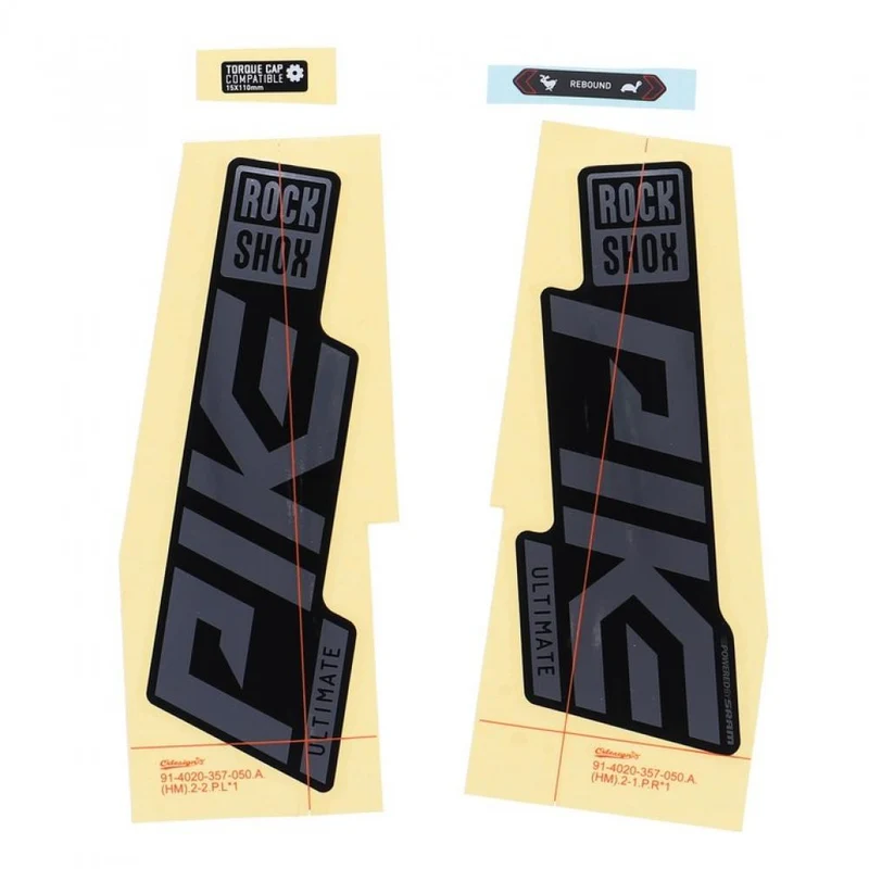 RockShox Gabel Decal-Kit Pike Ultimate 27|29 Zoll 11.4018.105.044 gloss Polar-Folie für schwarz