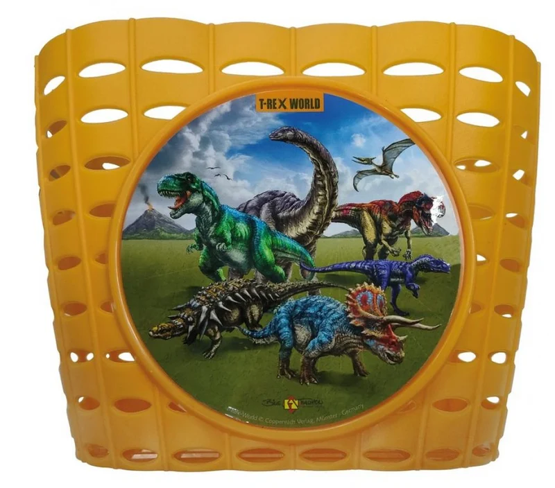 Bike Fashion Kinderkorb T-Rex World gelb