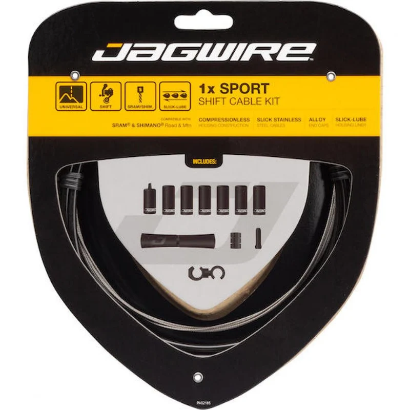 Jagwire Schaltzugset Road & Mountain Sport Universal Schwarz - präzise Schaltperformance