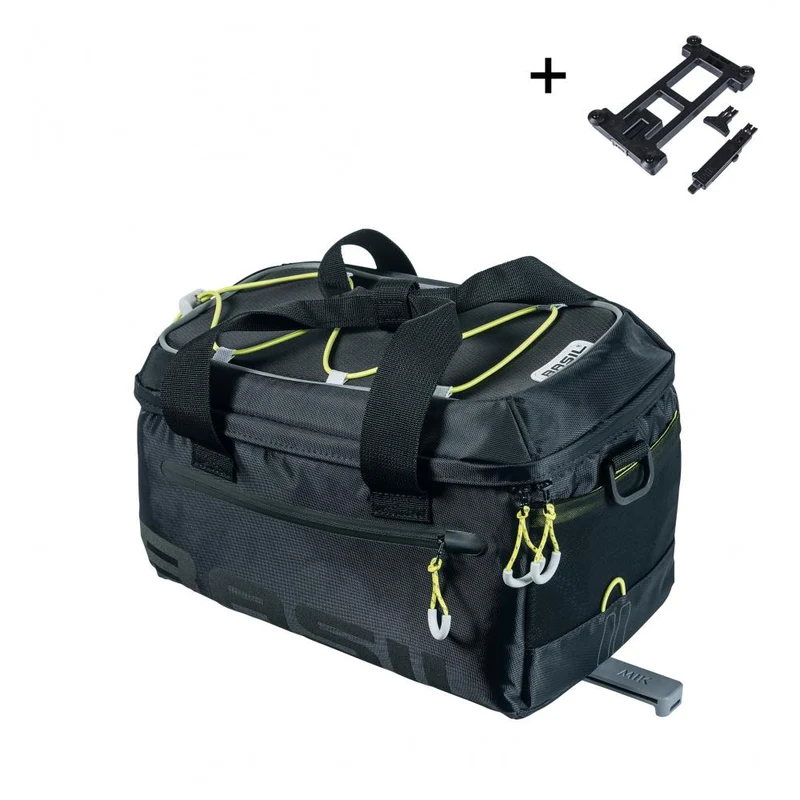 Basil Gepäckträgertasche Miles MIK 2.0 - 7 Liter - 29 5x18x17 5 cm IPX3 wasserdicht