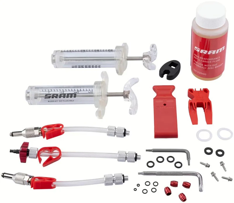 SRAM Entlüftungskit Professional inkl. DOT 5.1 Bremsflüssigkeit - Präzises, sauberes Bremsenservice