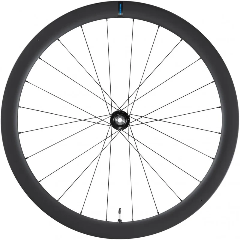 SHIMANO Vorderrad WH-RS710 C46 TL Laufrad - Rennrad Vorderrad für Scheibenbremse 28" 24 Loch Center-Lock 100x12 mm