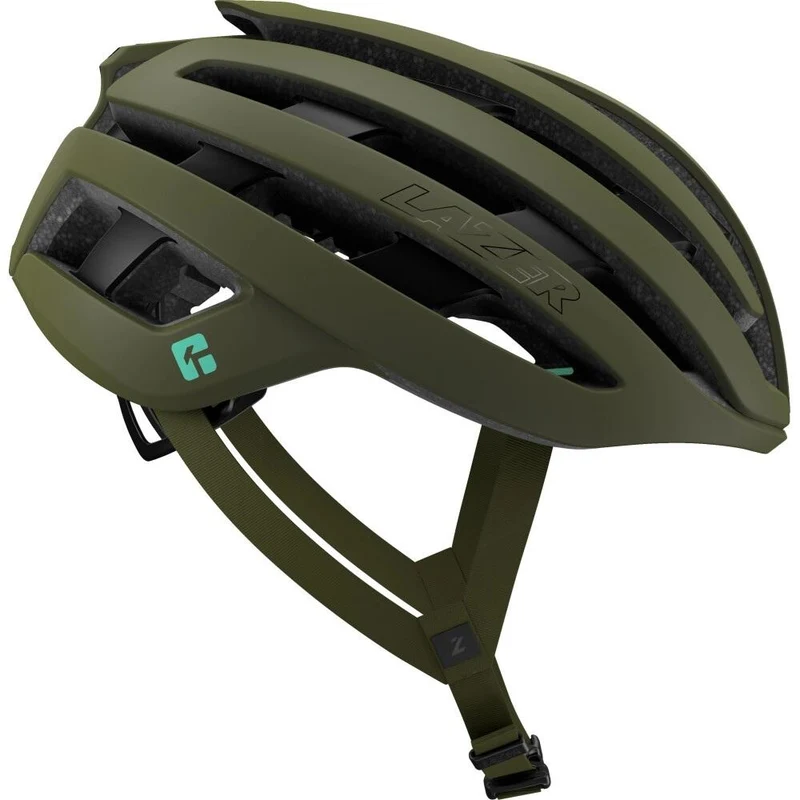 LAZER Helm Z1 KinetiCore Road Matte Pine Green (M) - leichter Aero-Rennradhelm