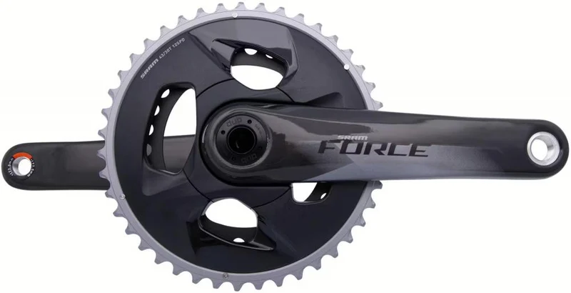 SRAM Force AXS Wide Kurbelgarnitur 177,5 mm - Steife Carbonkurbel für moderne 12-fach Road-Setups