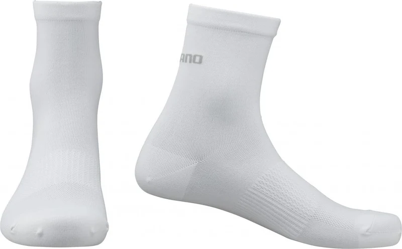 SHIMANO PERFORMANCE MID SOCKS WHITE Größe 41-42 WHITE - atmungsaktive Radsocken