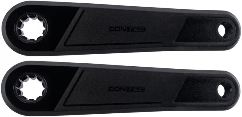 CONTEC Kurbelsatz "Cranker"nSB-verpackt, ohne Kettenblatt, 170mm, 10 mm Offset, rechts / links, Aluminium, schwarz, Cranker B4 - passend für Bosch Gen. 4 / ISIS