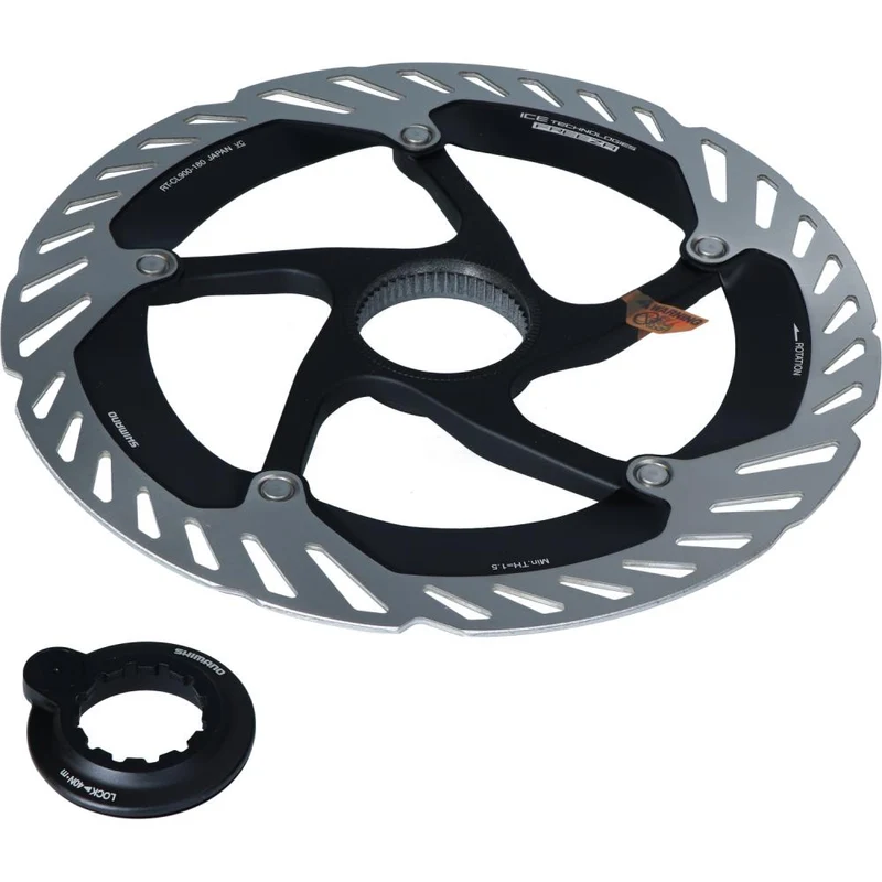 SHIMANO Bremsscheibe RT-CL900,203mm, mit Lock Ring, Innenverzahnung, m.Magnet brake - 900,, 203mm