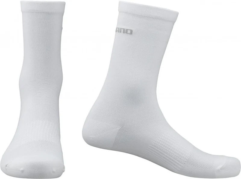 SHIMANO PERFORMANCE SOCKS WHITE Größe S/M WHITE - atmungsaktive Radsocken