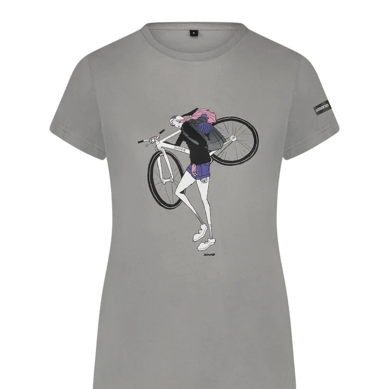 SHIMANO W's Sentiero Ltd T-Shirt Gray s - funktionelles Damen-Biketshirt in aktueller Generation
