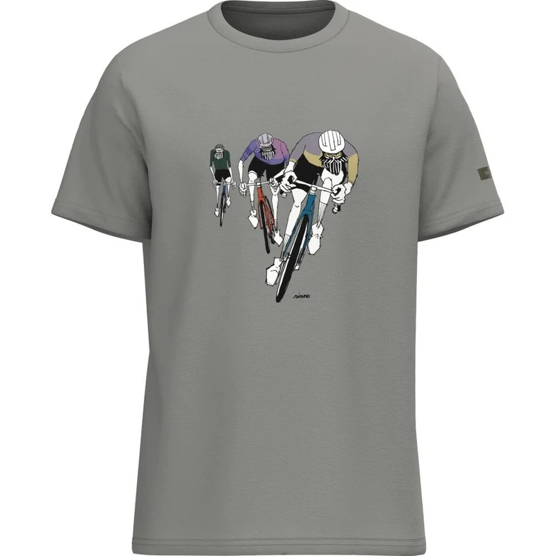 SHIMANO Sentiero Ltd. T-Shirt, Gray Road, S Gray - atmungsaktives Freizeit- und Bike-Shirt