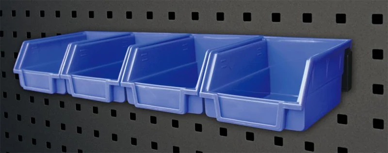 VAR Kleinteilekisten MO-52070 4 Stück 140 x 105 x 75 mm - ordentliche Kleinteile-Aufbewahrung