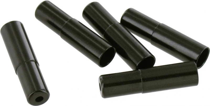 VAR 100 Stück. Außenhüllenendkappen FR-01960 Schwarz 100 Schwarz - präziser Abschluss für Zugaußenhüllen