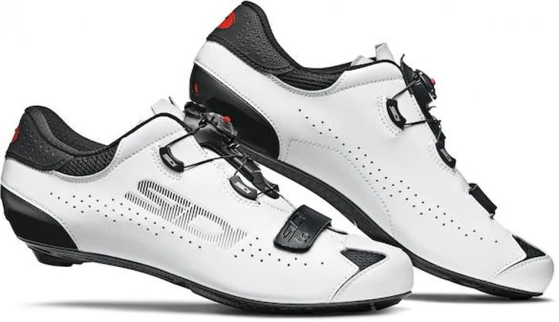 Sidi ROAD Sixty black/white 42.5 schwarz/weiß - ultraleichter Rennradschuh mit Carbonsohle