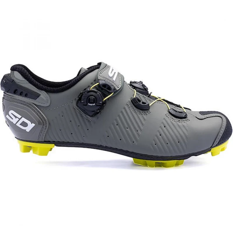 Sidi MTB Drako 2S SRS military/yellow 45 - High-Performance MTB-Rennradschuh in moderner Ausführung