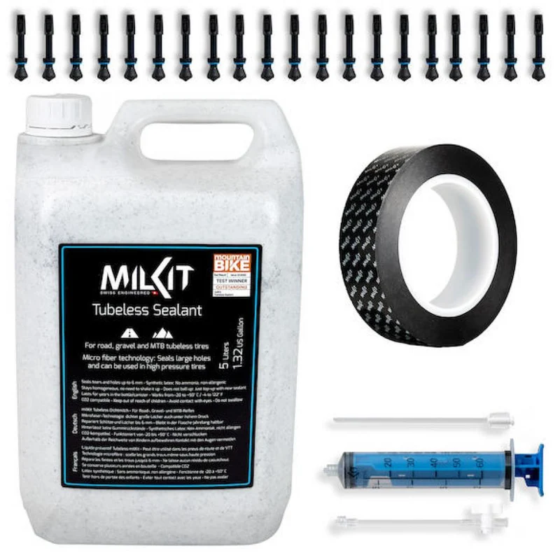 milKit Tubeless Werkstattbox 5 Liter - komplette Tubeless-Lösung für die Werkstatt