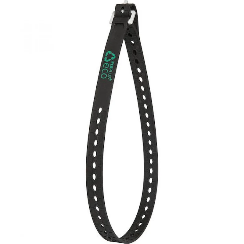 FixPlus Spannband Strap Recycling 86 cm Schwarz - wiederverwendbares Universal-Spannband