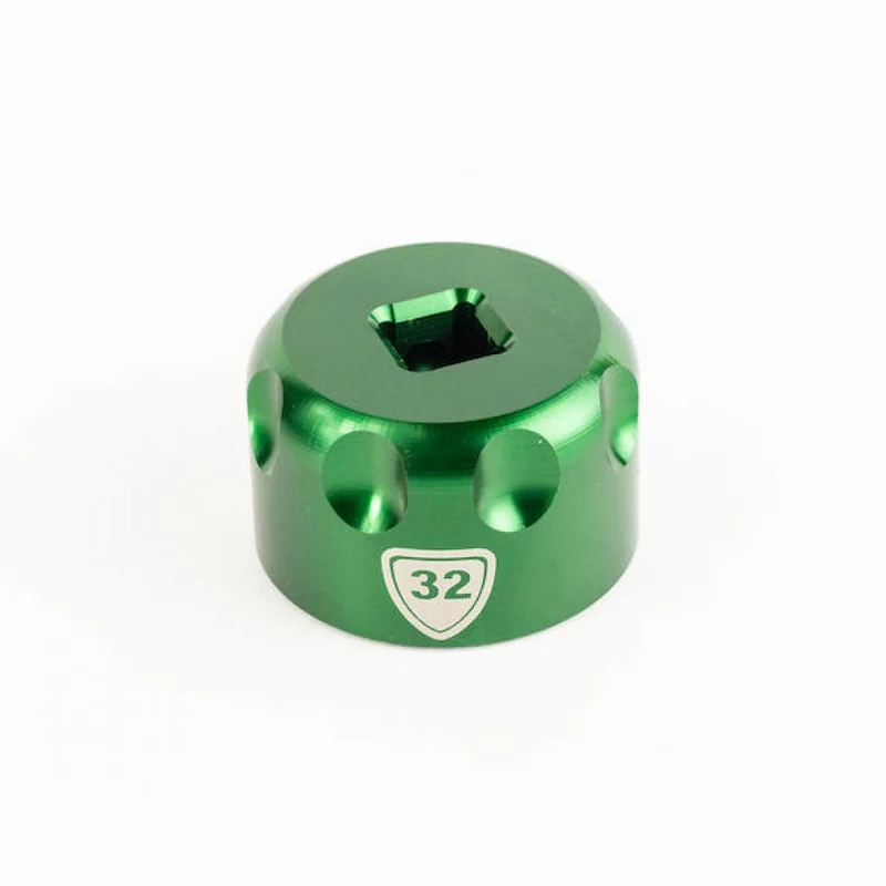 Abbey Tools Werkzeug für Federgabel Top-Cap 32 mm Grün - präzises Top-Cap-Tool