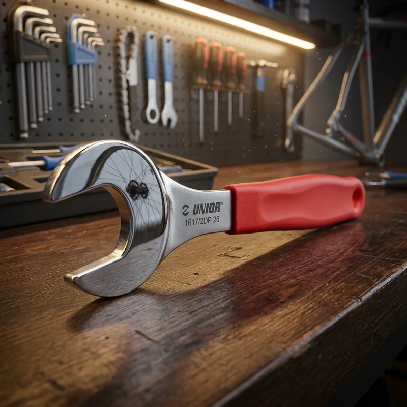 Unior 1617-2DP-US Konusschlüssel 26mm rot - Profi-Werkzeug für Fahrrad-Naben