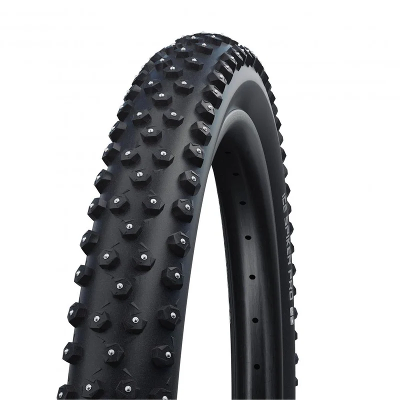 Schwalbe Drahtreifen ICE SPIKER PRO Performance 28x2,6 Zoll (65-622) Schwarz - maximaler Grip auf Eis und Schnee