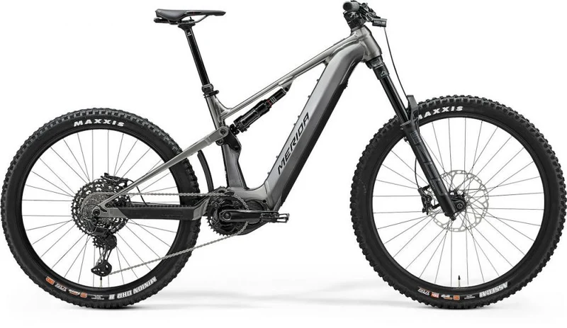 Merida eONE-SIXTY 875 IV1 XS Gunmetal-grau/schwar - leistungsstarkes E-Mountainbike