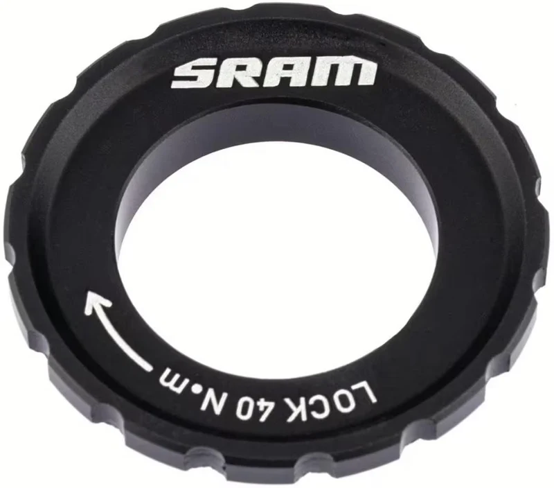 SRAM Centerlockring schwarz - Sicherer Halt für deine Centerlock-Bremsscheiben