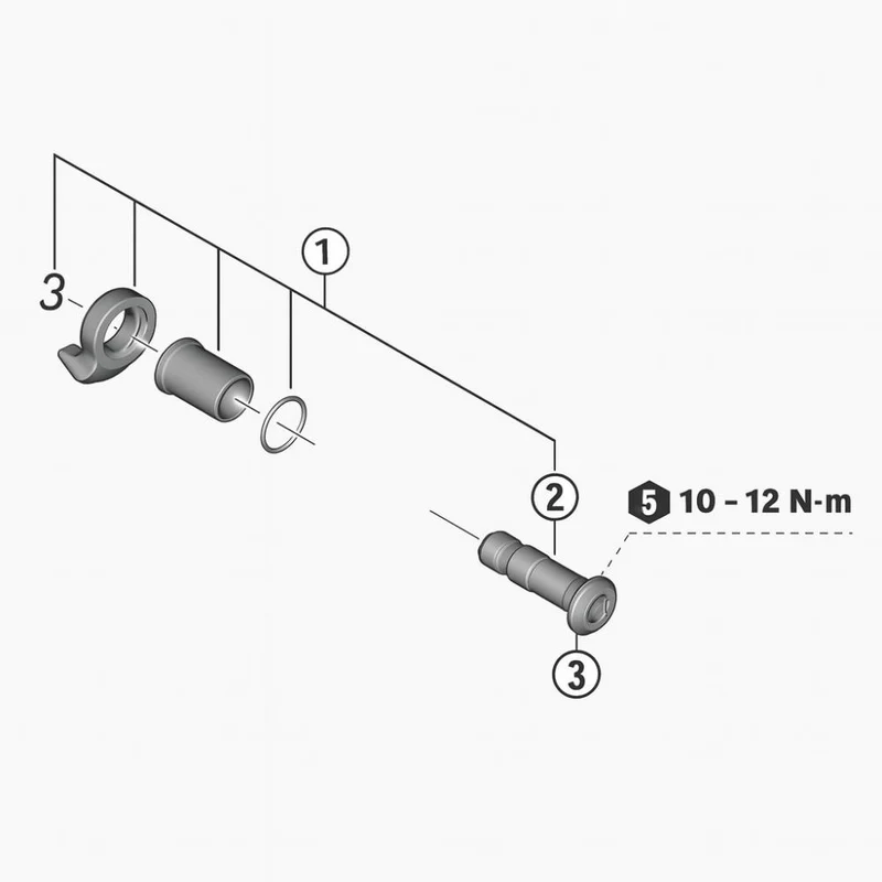 SHIMANO B-Achse für RD-M9250 Ersatzteil - passend für Shimano RD-M9250 Schaltwerk
