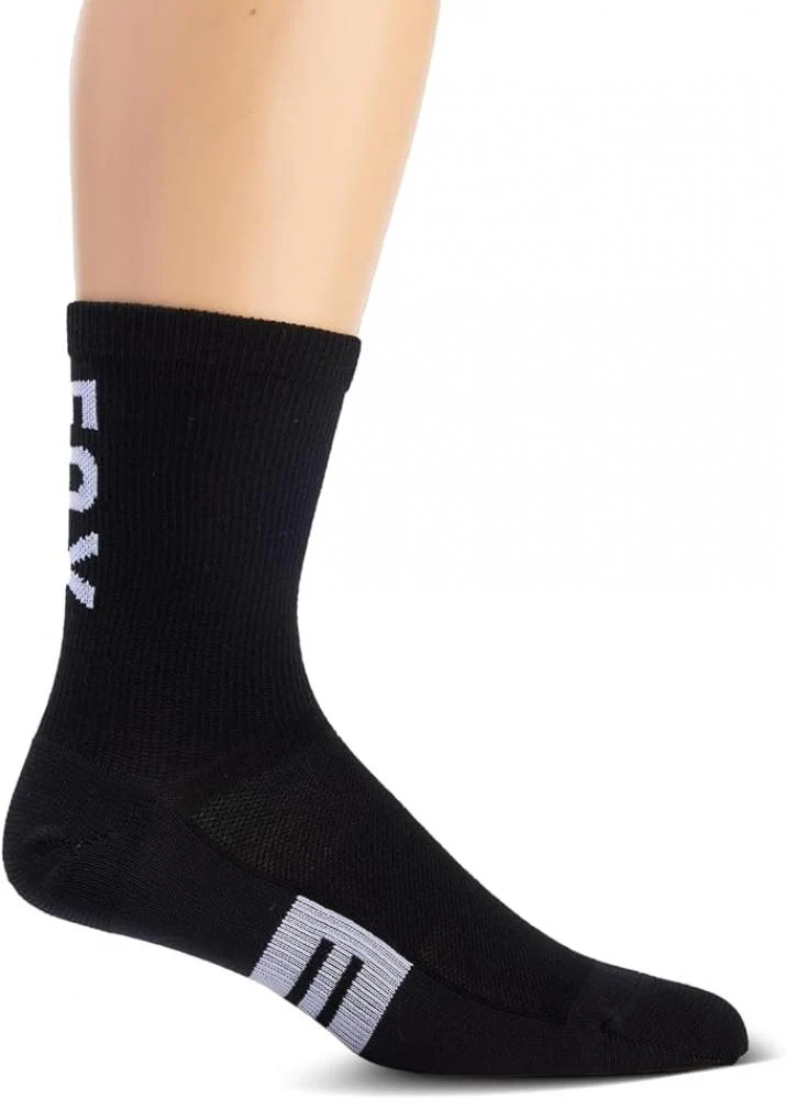 FOX Flexair Merino 6 Zoll MTB-Socken Schwarz XS/S 36-41