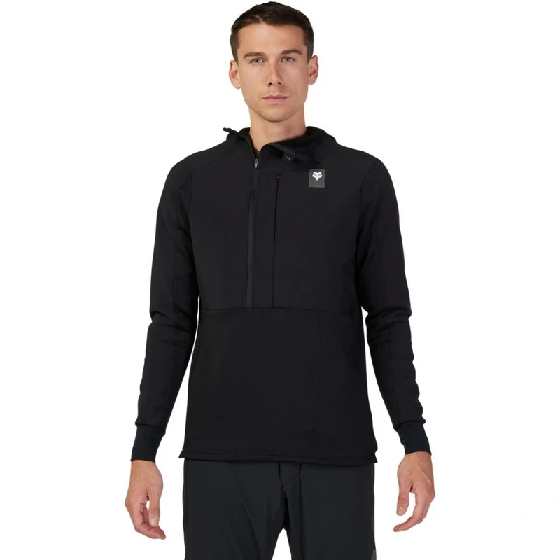 FOX Defend Thermal MTB-Hoodie Schwarz XL mit Polartec Power Grid
