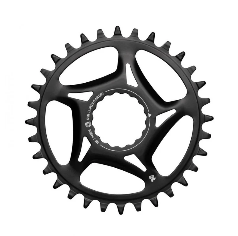 Race Face Cinch Direct Mount Stahl Kettenblatt 30T, 52 mm, schwarz - langlebige Performance für Shimano 12-fach