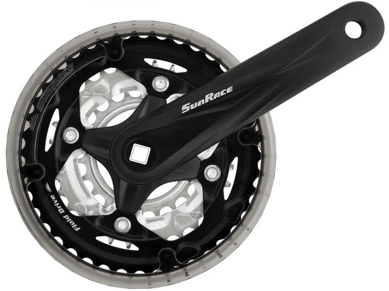 SunRace FCM600 Kurbelsatz 42-32-22Z 170mm Vierkant Schwarz - 3x7/8-fach